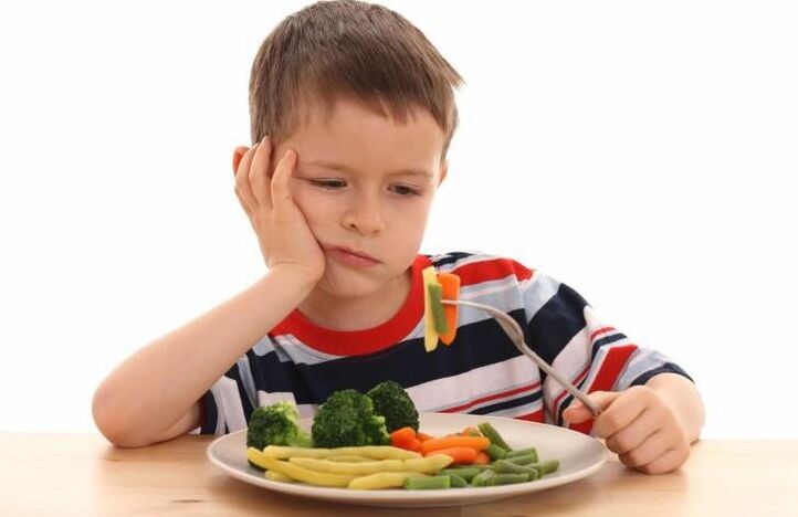 Nei bambini, l'elmintiasi provoca mancanza di appetito